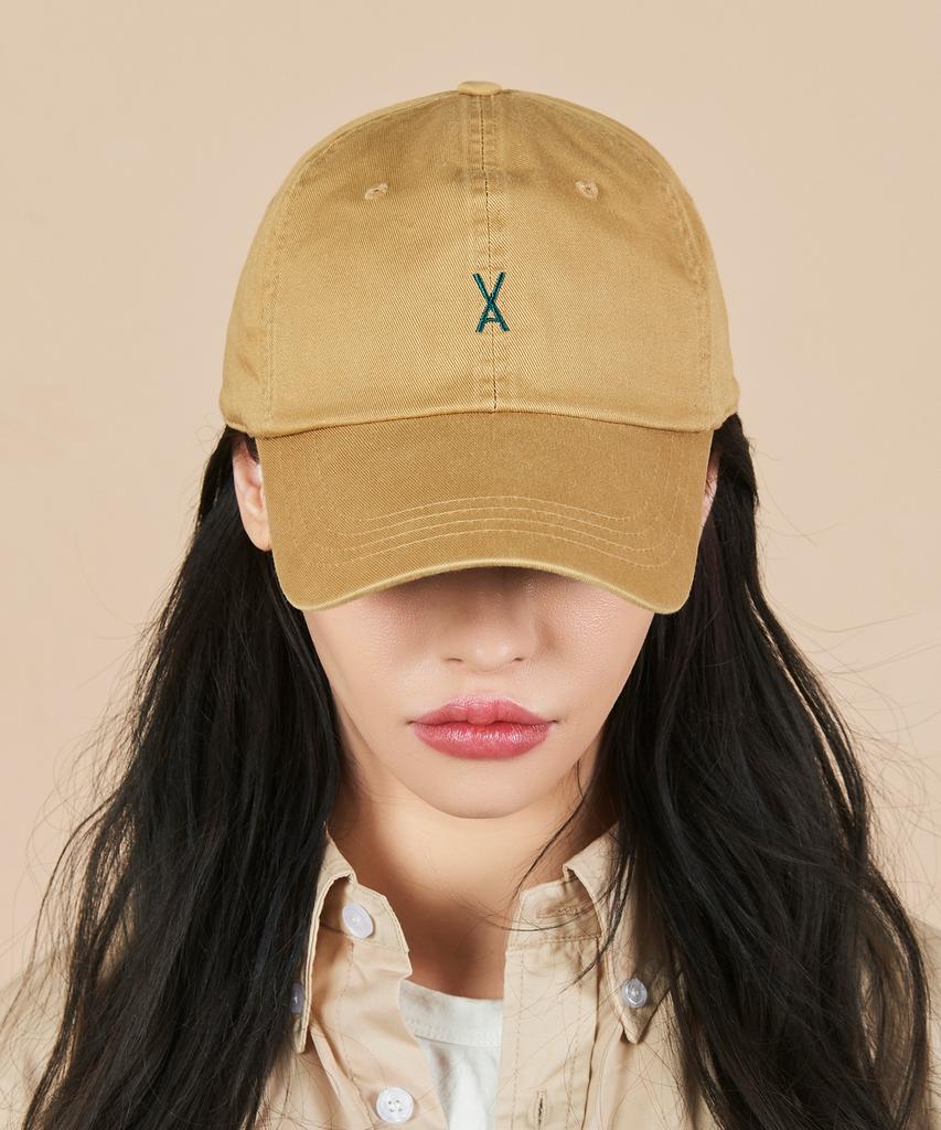 Bajal Logo Oversized Chino Ball Cap Beige