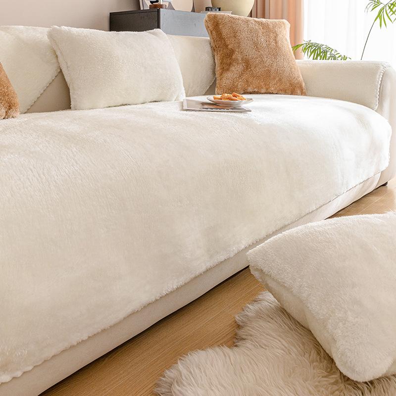

1 шт. Плюшевый Нескользящий Чехол на Диван, Современная Роскошь, Подходит для Домашних Животных, Дышащий, Модный Домашний Декор, Подходит для Гостиной, Спальни, Офиса, Полиэстер 90*160cm