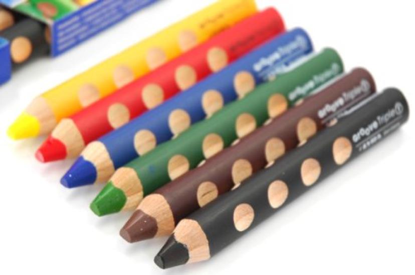 Lyra Groove Triple 1 Extra Thick Colored Pencils Set of Groove Triple 3831060 [LYRA] 6, One, Ref.
