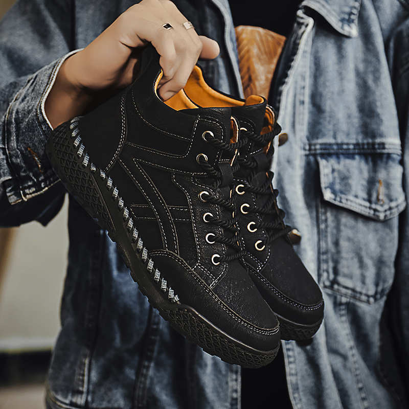 Normal Leather Lace-up Running Shoes Skateboarding Tenis Basketball Sneakers For Men 43 Sports Hospitality Special Use