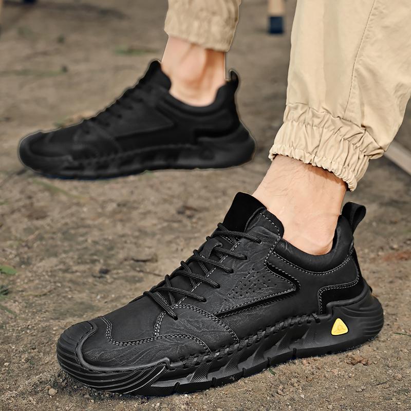 Pantofi casual pentru bărbați din piele naturală, lucrați manual. Mocasini confortabili și respirabili