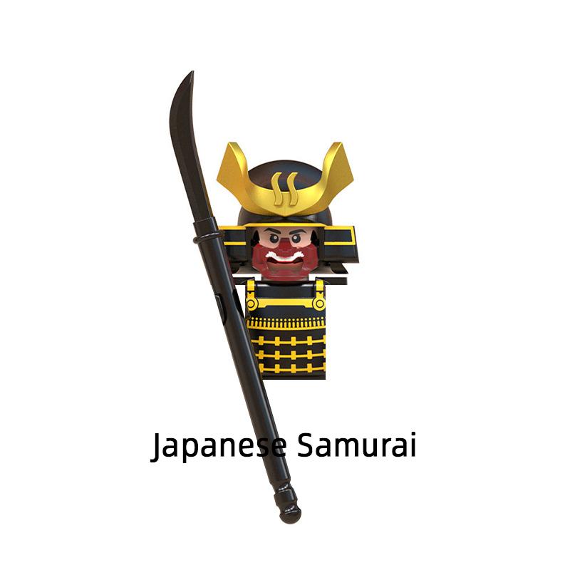 Die mittelalterlichen japanischen Samurai-Modellblöcke MOC Bricks Set Geschenke Spielzeug für Kinder WM6090