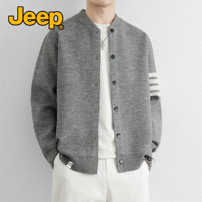 JEEP Men's Casual Knit Cardigan Jacket
