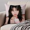 South Korea Beauty lLee Ji Eun IU Cushion Cover Pillowcase Antidustmite Invisible Zipper Short Plush Sofa Cushion