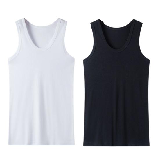 

2 шт. Мужские спортивные майки однотонные с круглым вырезом без рукавов дышащие повседневные летние жилеты для спортзала тренировок на открытом воздухе пляжа L