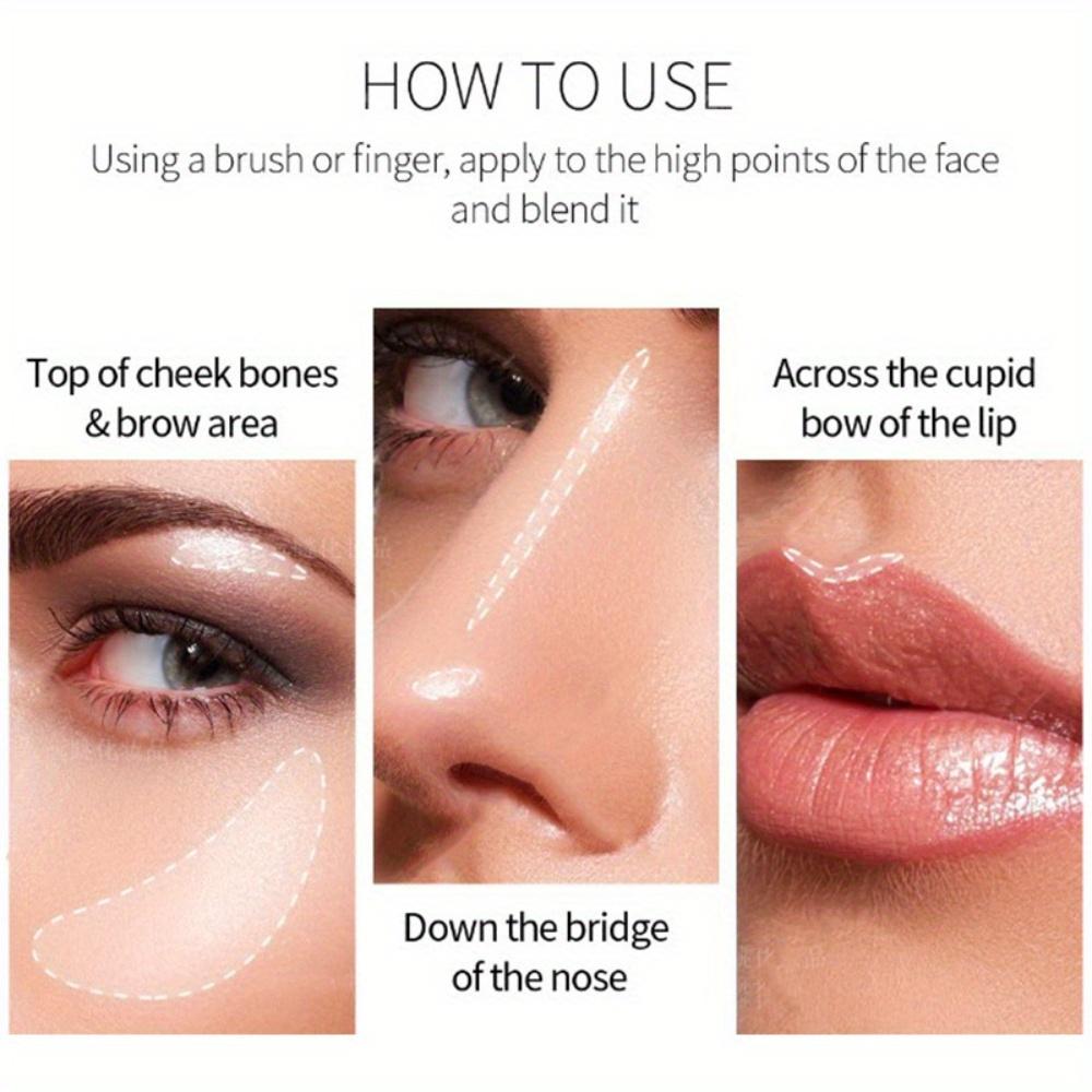 Rose Diamond Highlighter Powder Palette, Blush Palette Face Highlighting Contouring, Pearlescent Eyeshadow Highlighter, Makeup Gift for Women