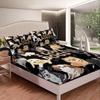 Animal Dog Pattern Mattress Three-Piece Digital Printing Mattress Bedding Set Adult Children