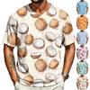 Men's Casual V Neck Lightweight Breathable Short Sleeve Shirt Soft Fabric Comfortable Fit Relaxed Style Summer Wear