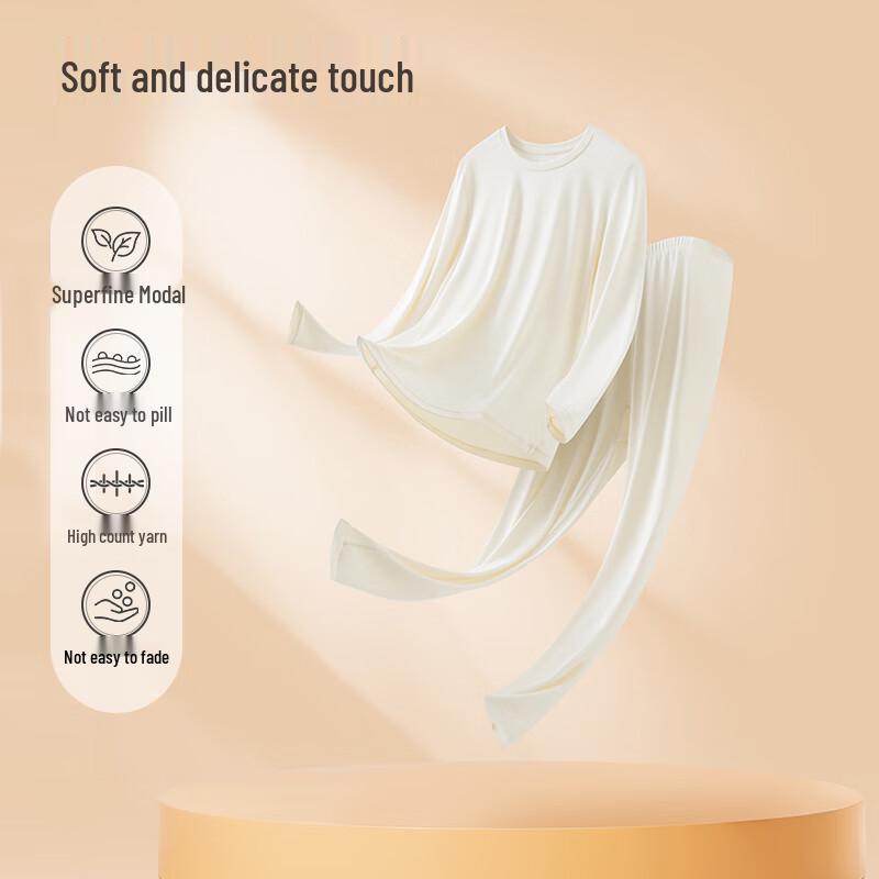 Yi Er Shuang Women's 100-Count Modal Thin Thermal Underwear Set