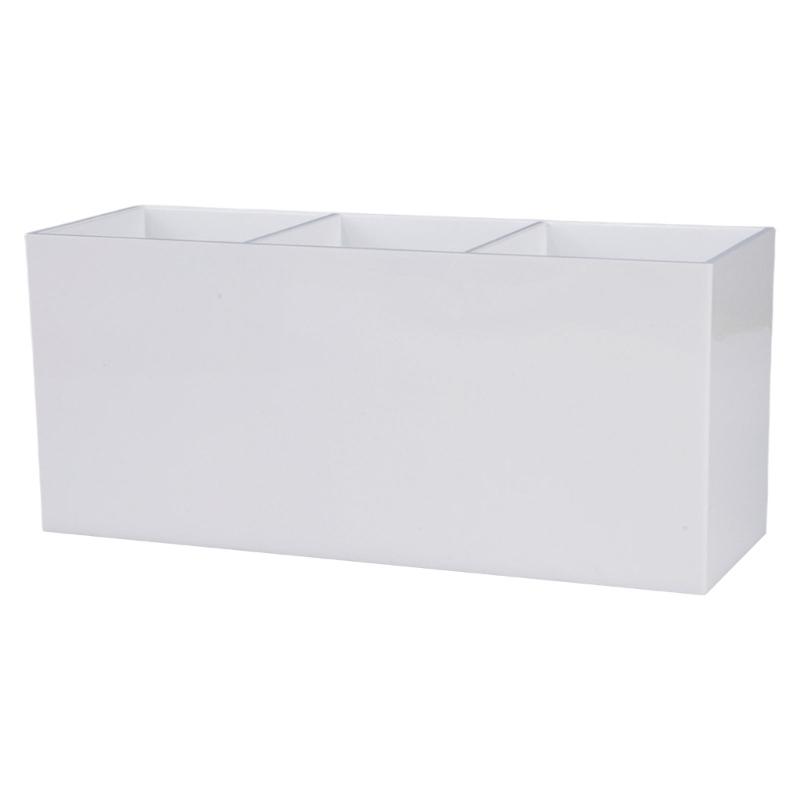 Klare Acryl 3-Schlitz Kosmetik-Aufbewahrungsbox Professioneller Make-up-Pinselhalter Organizer Für Beauty-Enthusiasten