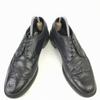 Vintage 80s-90s / Made In USA / FLORSHEIM Long Wingtip Goodyear Welt Leather Shoes Black /8.5E / 26.0-26.5cm/(USED)