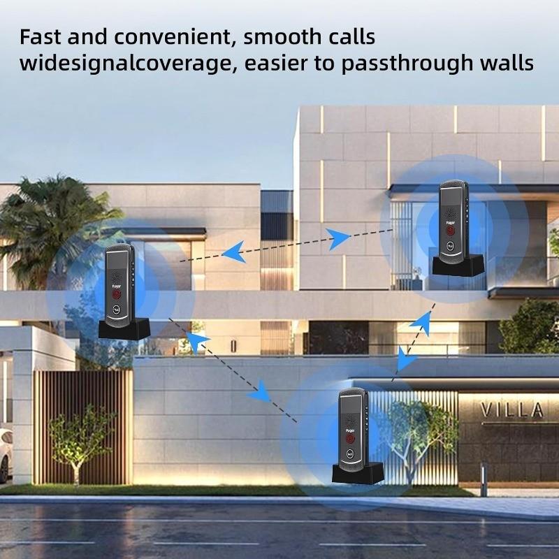 1-3 km 16 Channels Range Solar Voice Wireless Doorbell Waterproof Electronic Intercom System Doorbell Home Voice Intercom Device