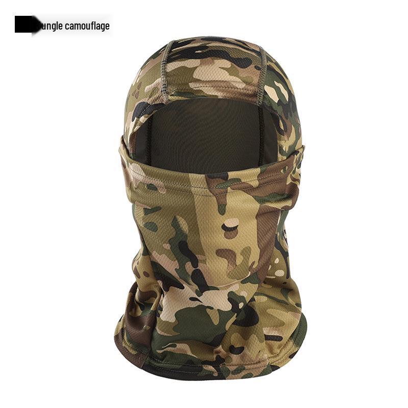 American Camouflage Cycling Balaclava - Sun Protection & Windproof Quick-Dry Face Mask for Outdoor Activities