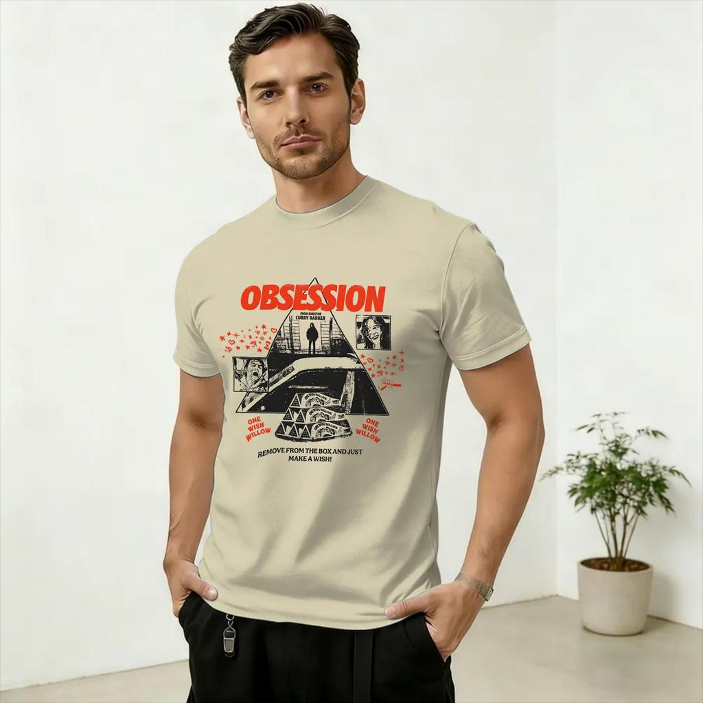 Obsession One Wish Weide T-Shirt Sommer Trend T-Shirts Unisex Baumwolle Rundhals Große Größen 5XL Top T-Shirts Kurzarm Lustiges T-Shirt
