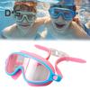 Okulary do pływania dla dzieci, okulary przeciwmgielne, z ochroną UV, szczelne, z klipsem na nos, zatyczki do uszu dla chłopców, dziewcząt, dzieci i maluchów w wieku 3-15 lat