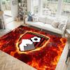 Bournemouth Football Design Crystal Velvet Carpet Cozy Non?Slip Printed Rug For Bedroom Living Room Entrance