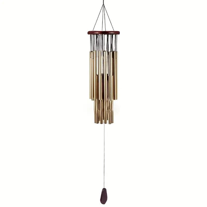 Large-sized Wind Chime 27-tube Aluminum Solid Wood Wind Chime Hanging Decoration Home Decoration Homestay Wall Decoration