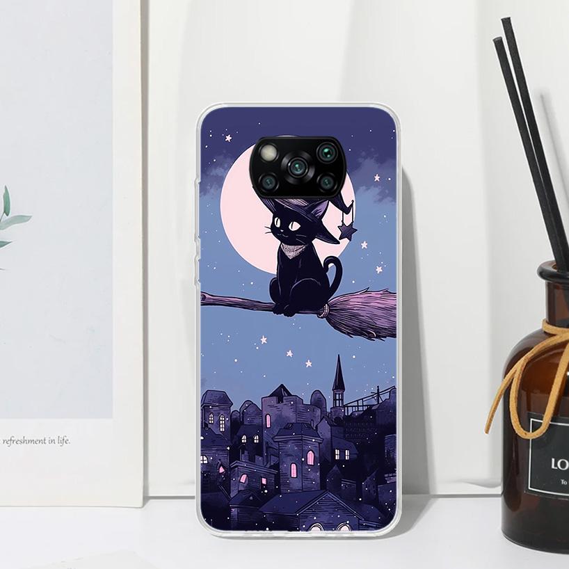 

Witch And Cat Colorful Cute Phone Case For Xiaomi Poco X7 X6 X5 M7 M8 Pro F7 Ultra Redmi 15C 15 13C 13 12C 12 10 10C 10A Art Fun Xiaomi Poco F7 Ultra
