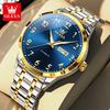 OLEVS 7078 Mens Watch Automatic Mechanical Watch Luxury Brand High Quality Original Stainless Steel Day Date Watches For Man New