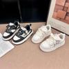 2026 Children's Color Block Soft Sole Sports Shoes for Boys & Girls, Breathable & Versatile In Black & White