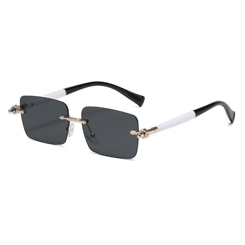 Frameless Square Sunglasses For Men And Women With Polarized Uv400 Protection For Fashion Street Wear