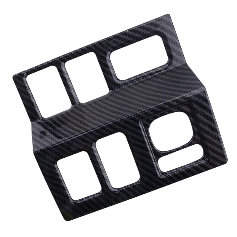 Carbon Fiber Car Headlight Switch Button Frame Cover Trim for Toyota Tundra 2014- Car Styling Interior Sticker