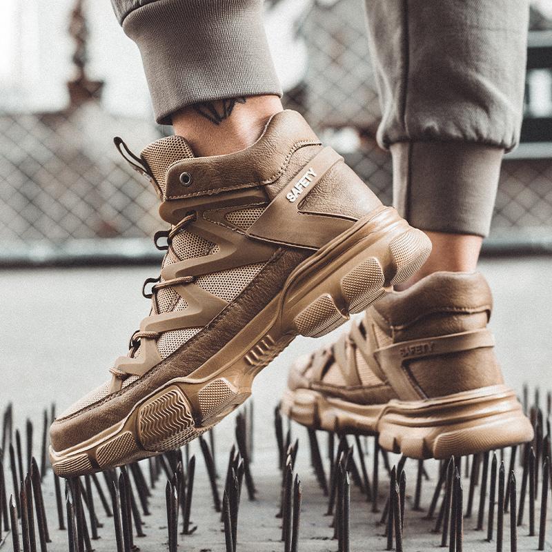 Quality Work Boots Men Anti Static Anti-puncture Anti-smash Safety Shoes Men Waterproof Construction Indestructible Shoes Winter