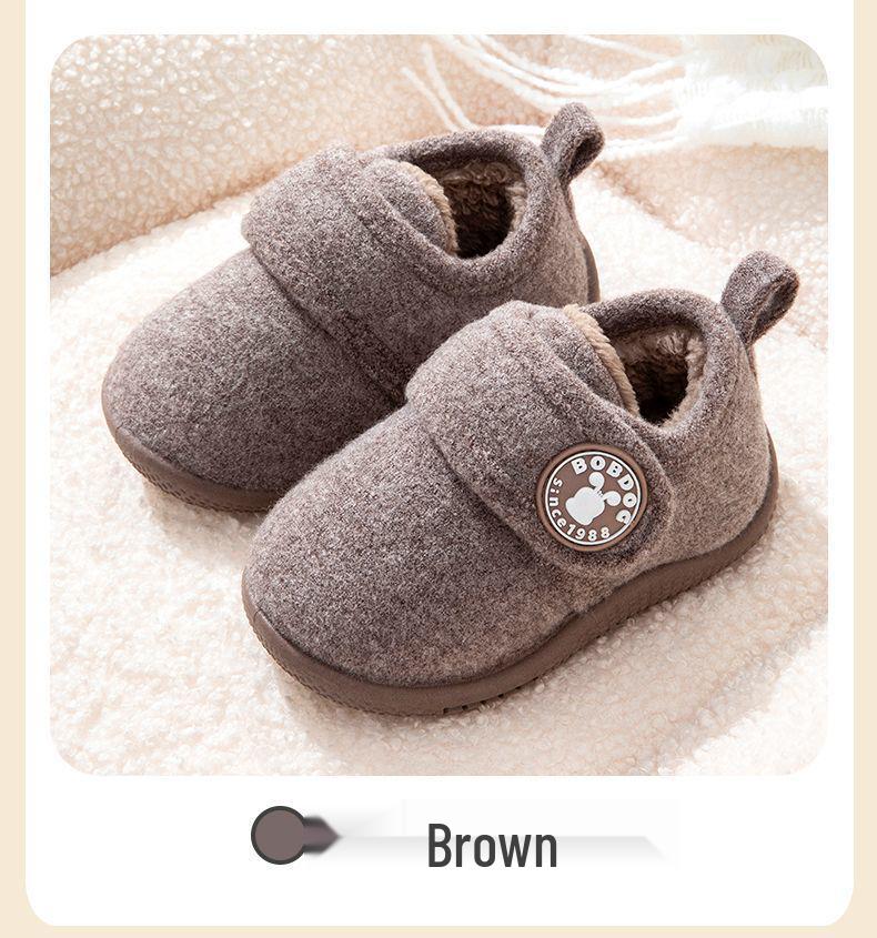 Bobodou Winter Warm Cotton Slippers for Toddlers - Boys & Girls Snow Boots