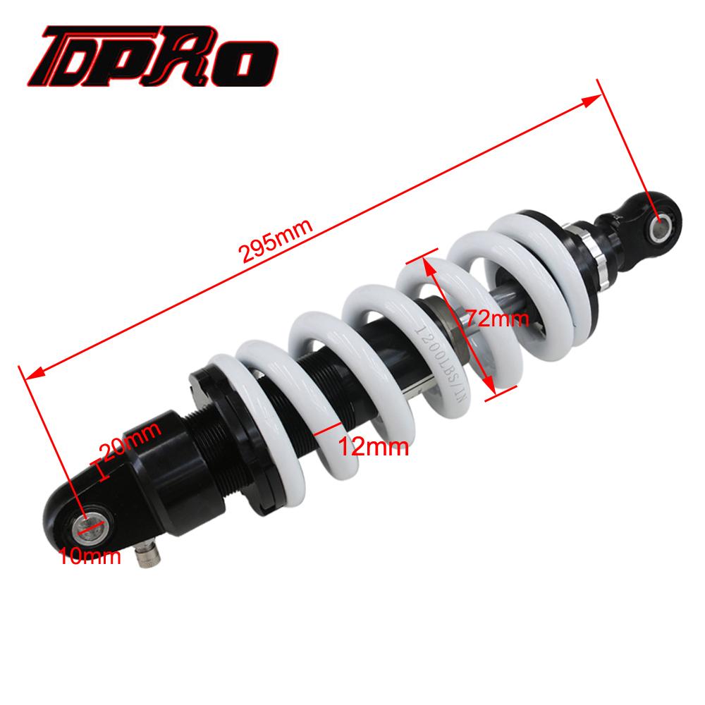 TDPRO 1200lbs 295mm Rear Shock Absorber Motorcycle Shocker Suspension Spring Fit Honda Kawasaki Quad ATV Scooter Pit Dirt Bike Australia