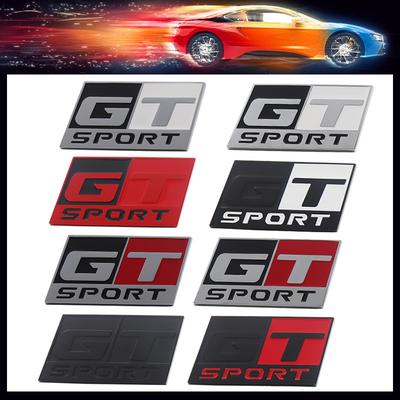 Araba Çamurluk Bagaj Arka Kaput Çıkartması Amblem Rozet Sticker Aksesuarları için 3D Premium GT SPORT Sürümü
