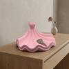 Jewelry Storage Tray Matte Finish Elegant Ballet Skirt Design Organizer Stylish Tray for Rings Earrings Necklaces Keys