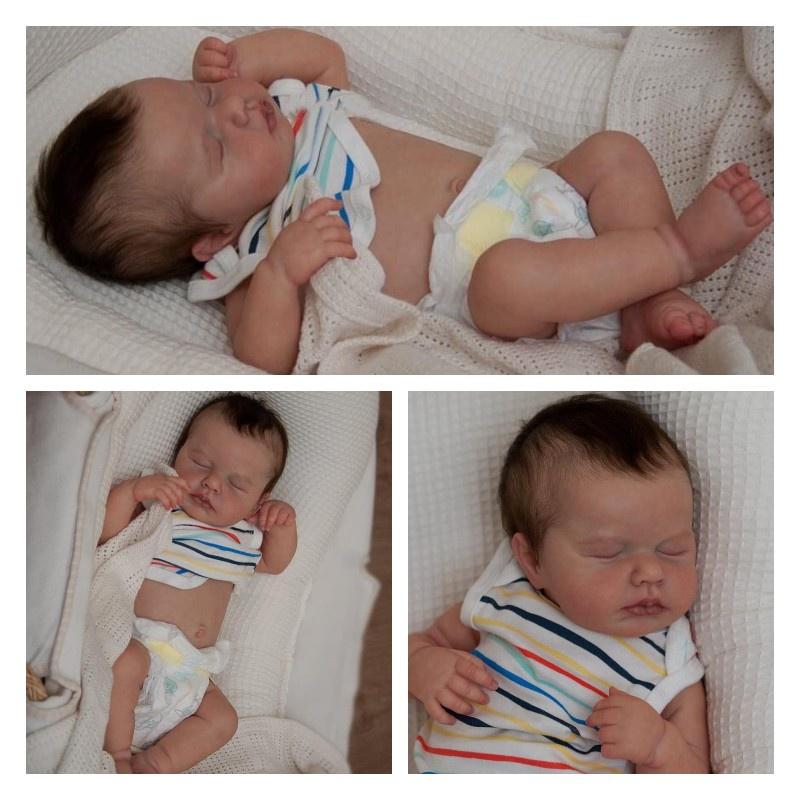 Npk 19-inch Reborn Loulou Silicone Baby Doll Realistic And Adorable Toy For Children Ages 4-6 Years