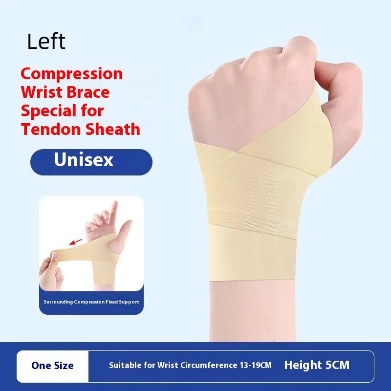 

Adjustable Lightweight Wrist Support Fitness Badminton Sports Jacket Wrist Sprain Tendon Sheath Joint Strain Winding Fixation телесный