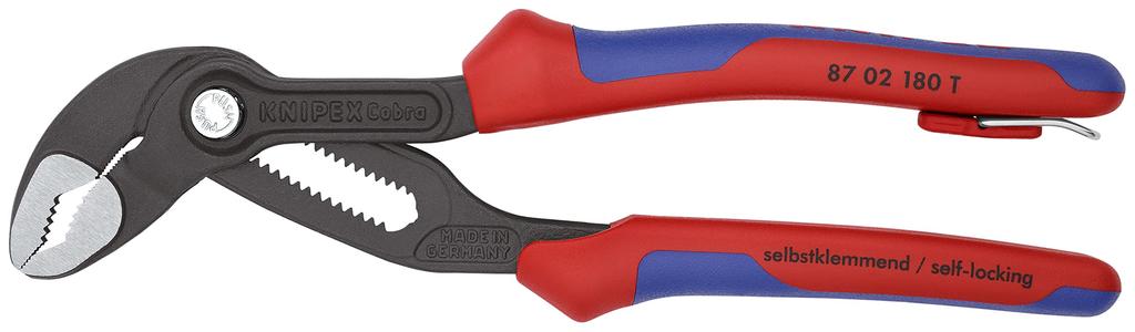 KNIPEX Cobra Water Pump Drop Protection 8702-180TBK Pliers,