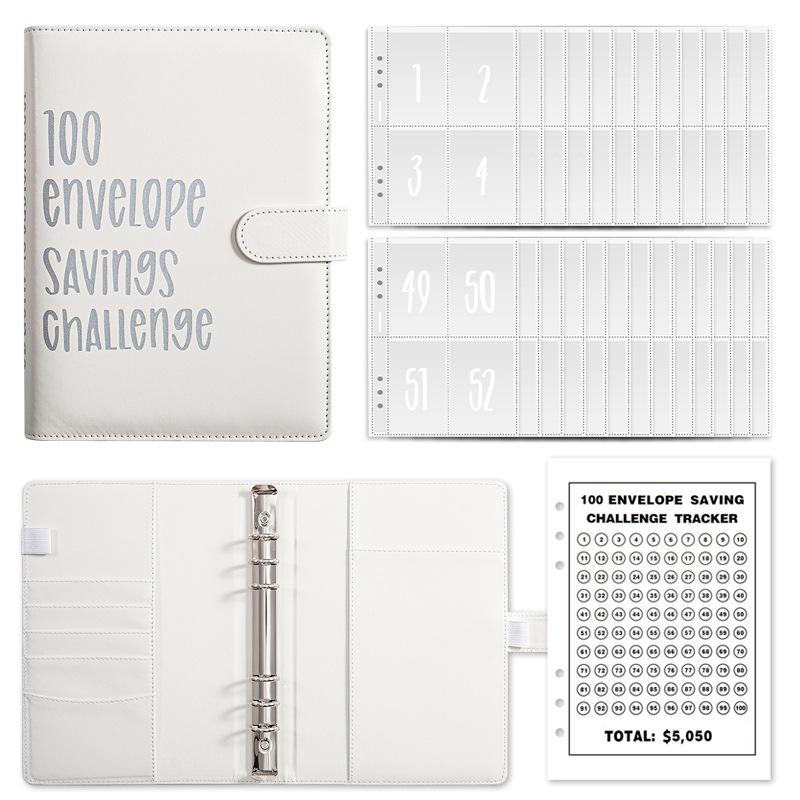 100-Day Savings Challenge Budget Binder & A5 Planner Notebook