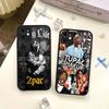 American Rapper T-Tupac S-Shakur Matte Transparent Phone Cover For IPhone Case 16 15 14 13 12 11 Pro Max X XS Max Plus
