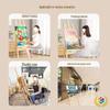 Wooden Tripod Floor Easel for Oil Painting - Foldable Art Student Stand