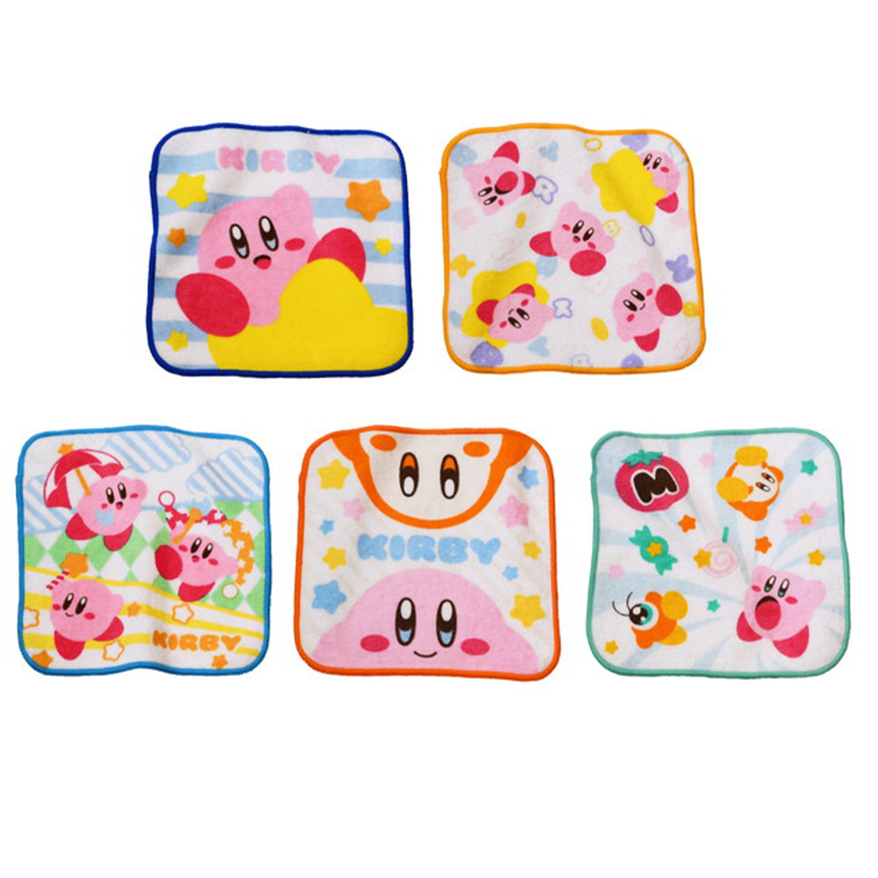 Marushin Mini Set of Kirby Back to School Nursery Elementary 4585008100 Towels, 5, Kirby, Galore, Kirby-themed, School/Preschool Supplies,