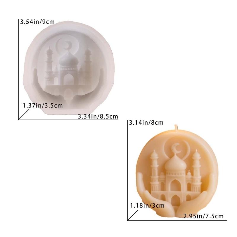 Silicone Handheld Castles Mould For Creative Candle Making And Decorative Art Projects