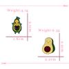 Cute Green Avocado Pins Cartoon Funny Lovely Heart Brooch Enamel Badge Jewelry Gifts for Kids Friends Clothes Denim Backpack Pin