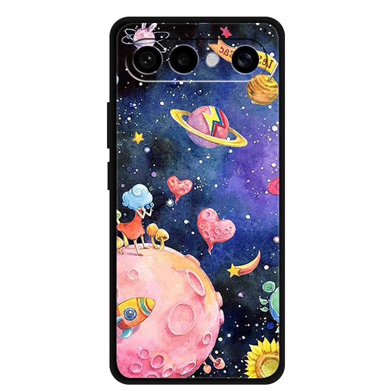 For Vivo S50 Pro Mini Case Lovely Lion Black Bumper Soft Silicone Coque for Vivo S 50 Pro Mini 6.31" Cover TPU Protector Funda