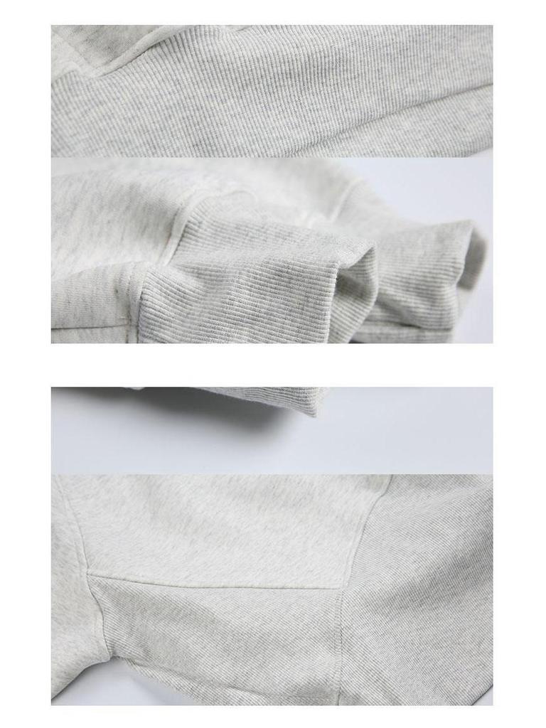 Unisex Deconstructed Half-Zip Stand Collar Hoodie for Spring & Autumn