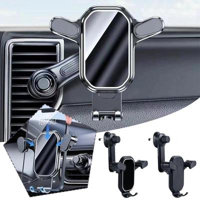Uchwyt samochodowy na telefon komórkowy, wylot powietrza, nawigacja, uniwersalny, stały uchwyt, nowy uchwyt grawitacyjny na telefon komórkowy o przekątnej 4-7 cali, P N2U0