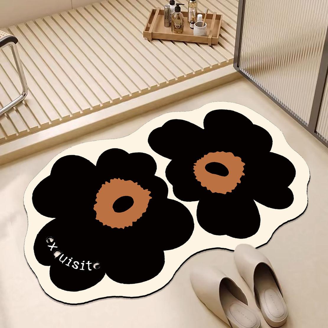 

Диатомовая грязь коврик для пола в туалете впитывающий воду нескользящий быстросохнущий коврик для пола у двери ванной водонепроницаемая впитывающая накладка для ног 40X60cm 15.7X23.6in