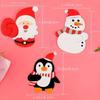 New 200-50PCS Christmas Lollipop Paper Cards Cartoon Santa Claus Penguin Snowman Kids Candy Gift Package Wrapping New Year Party