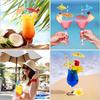50x Cocktail Umbrella Straws Tropical Hawaiian Pool Party Drink Decoration Straw