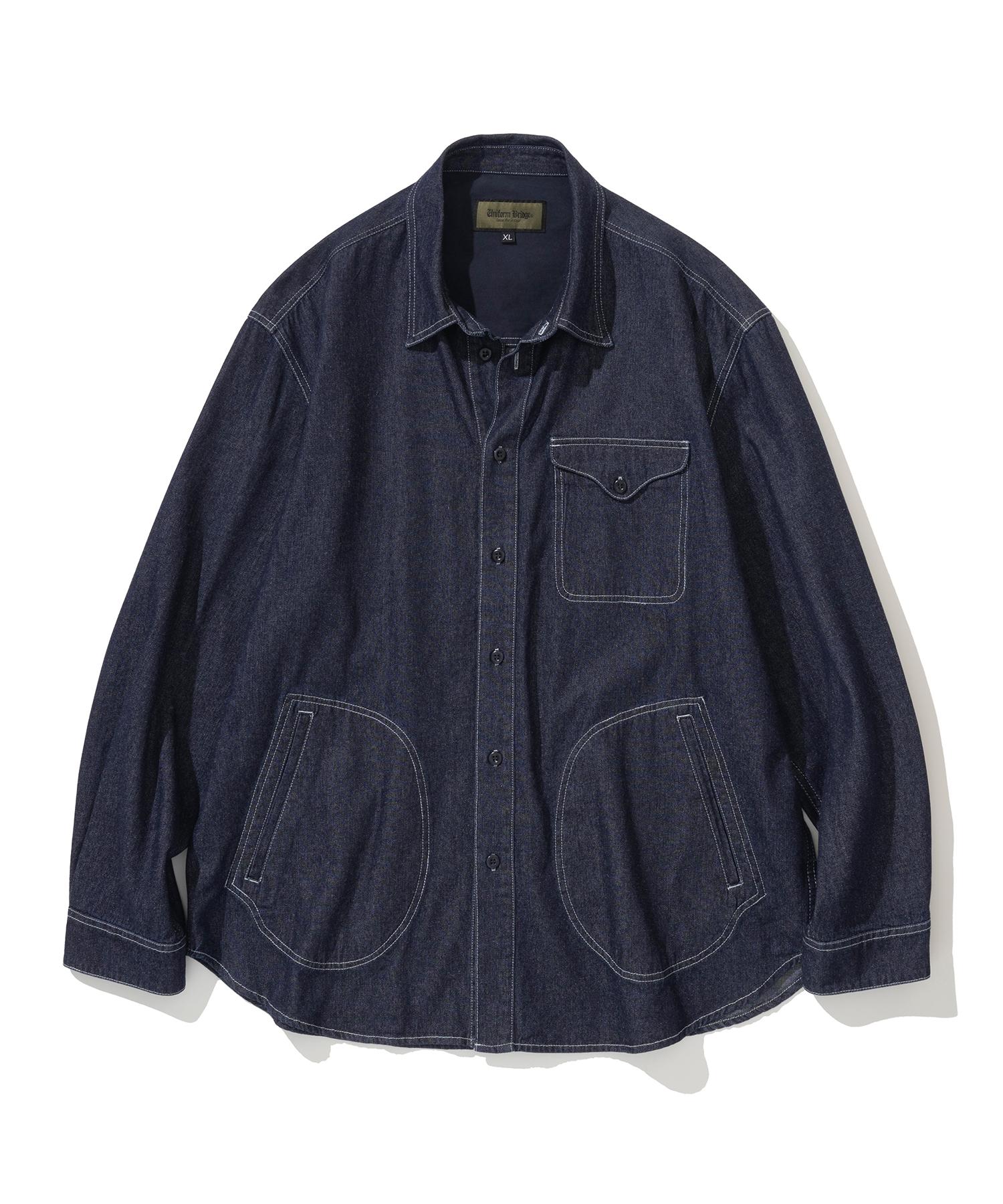 Uniform Bridge Denim Pocket Shirt 7.5Oz Indigo M
