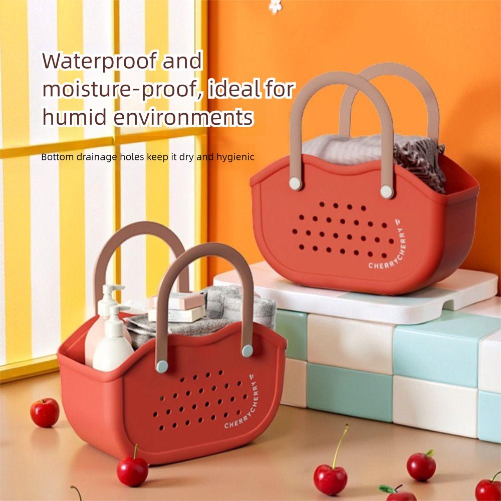 

Large Capacity Storage Basket Plastic Handbag New Tote Bag