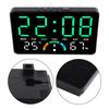 ABS Material Construction Humidity Temperature Display LED Electronic Clock