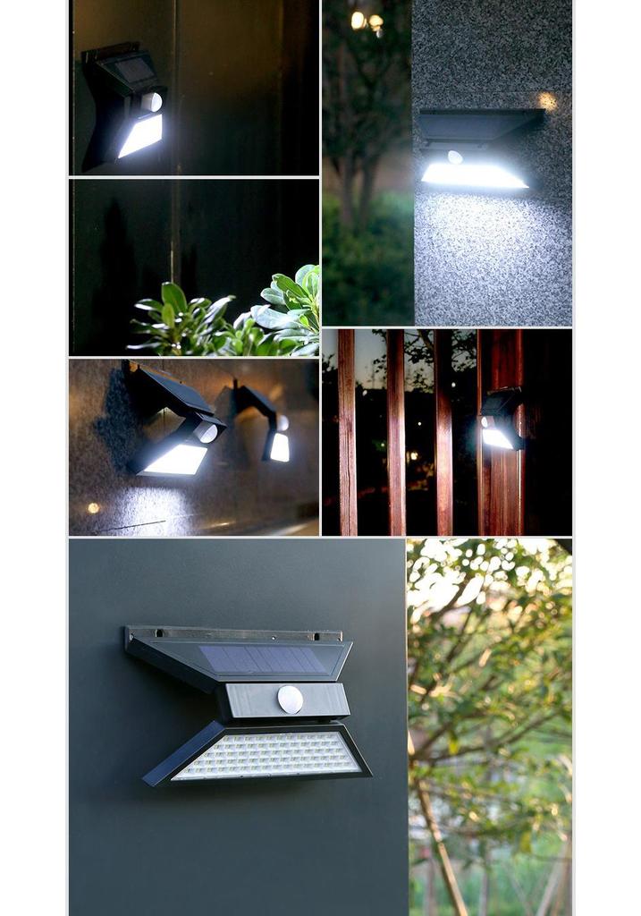 Super Bright Outdoor Waterproof LED Solar Wall Lamp with Motion Sensor